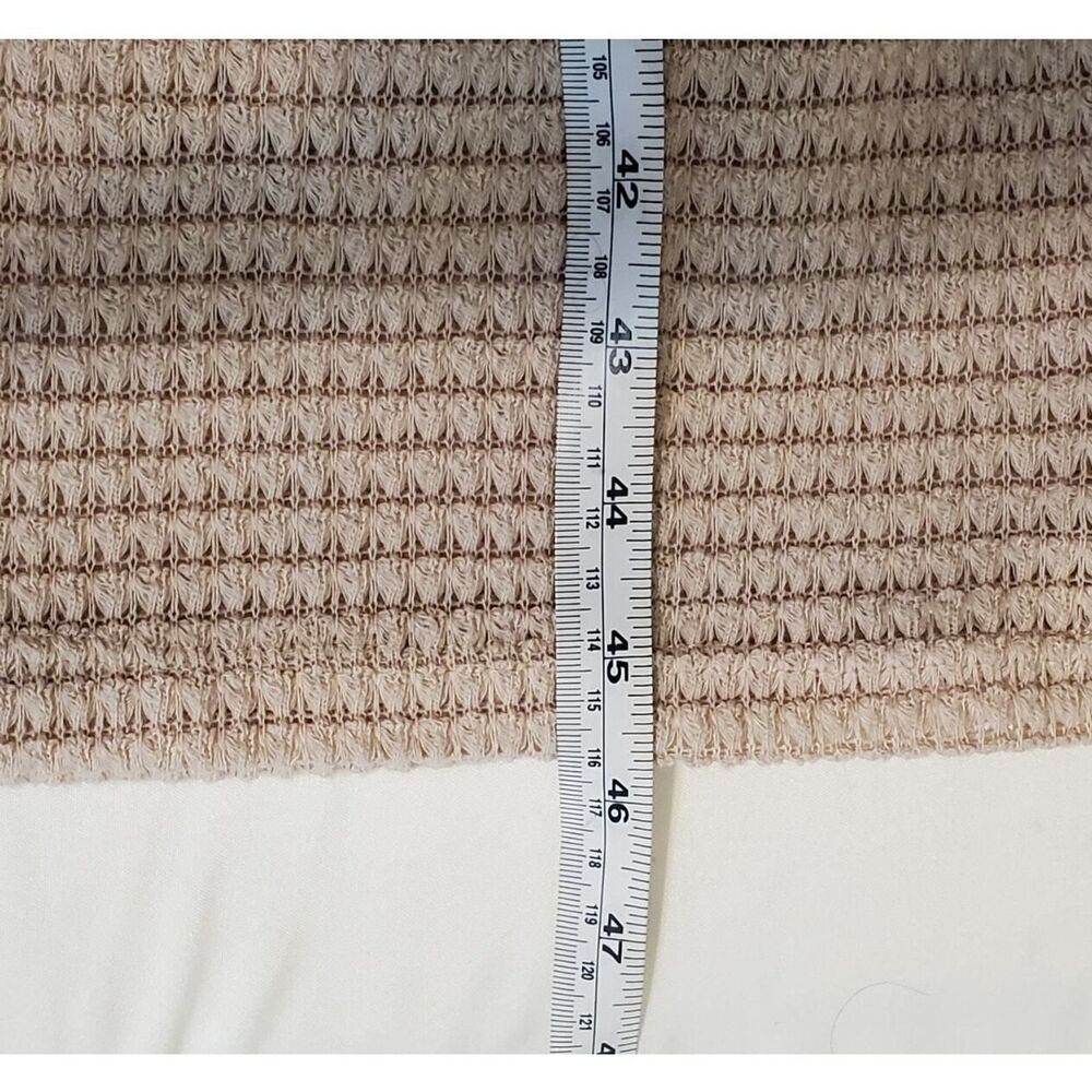 Windsor Waffle Knit Pants Medium Brown Wide Leg Flare Pull-On Lounge Casual - Picture 6 of 6